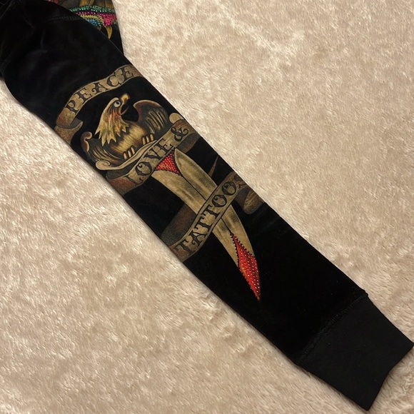 ED HARDY New York City Velour Hoodie *Rare and Vintage - Picture 11 of 16